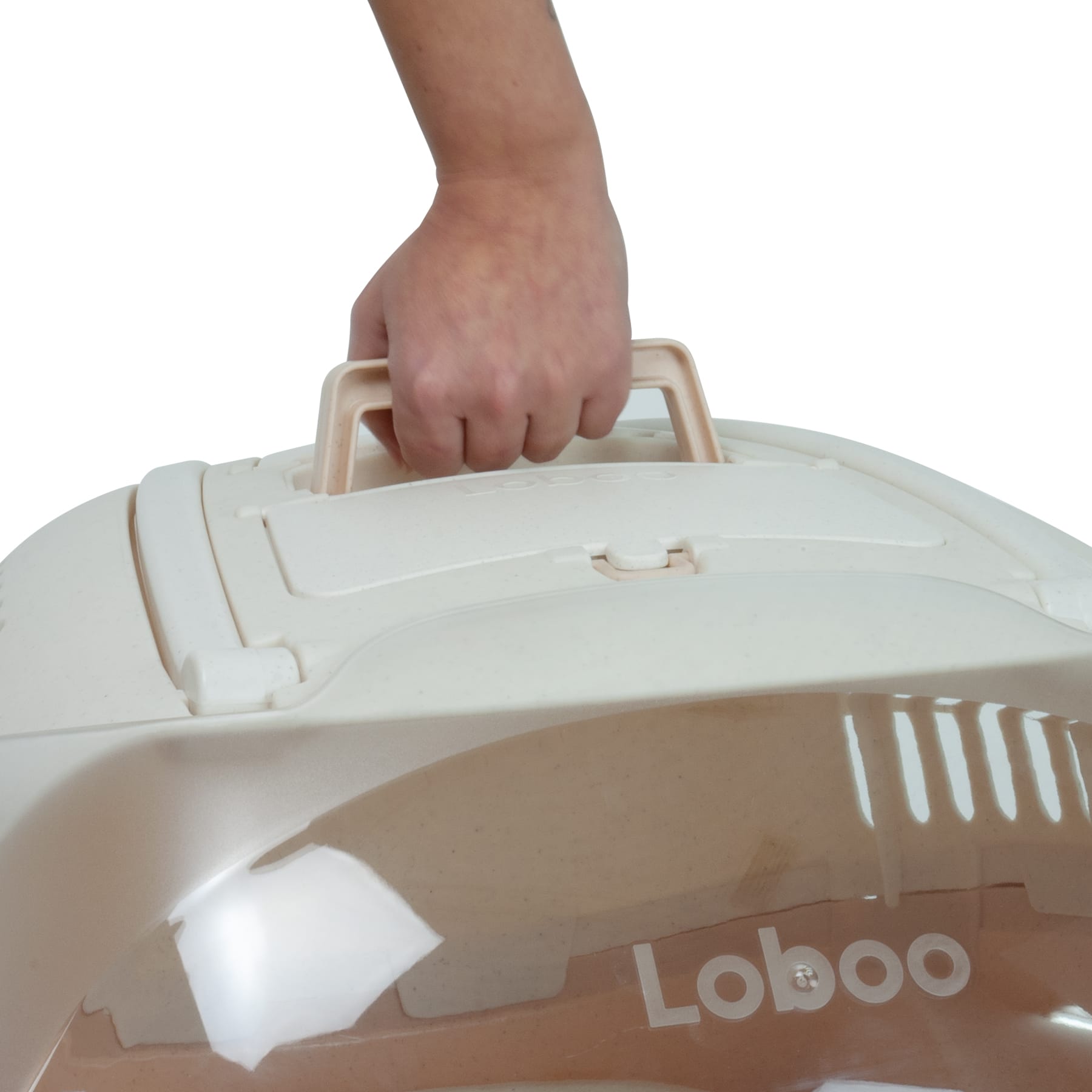 Burbuja transportador completa para mascotas talla S Beige - Imagen 3